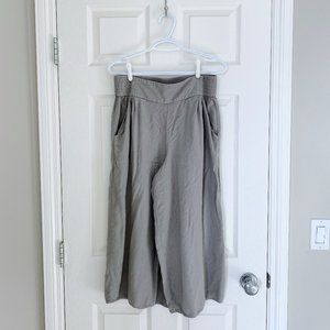 Light Grey Aritzia Wide-Leg Pants